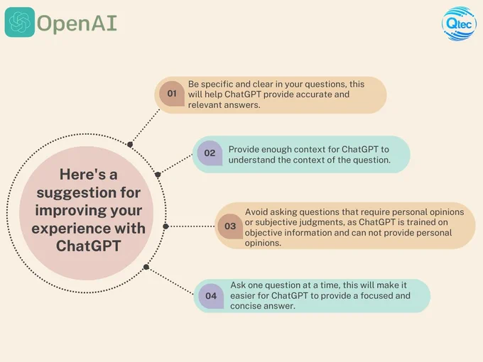 You can improve your ChatGPT experience by following these steps


🌐 https://qtecsolution.com/
📧 info@qtecsolution.com
📞  8801313522828

#chatgpt #openaichat  #qtec #softwaredevelopment #qtecsolution #customsoftwaresolution