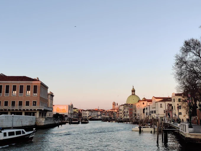 View over a canal in Venice
