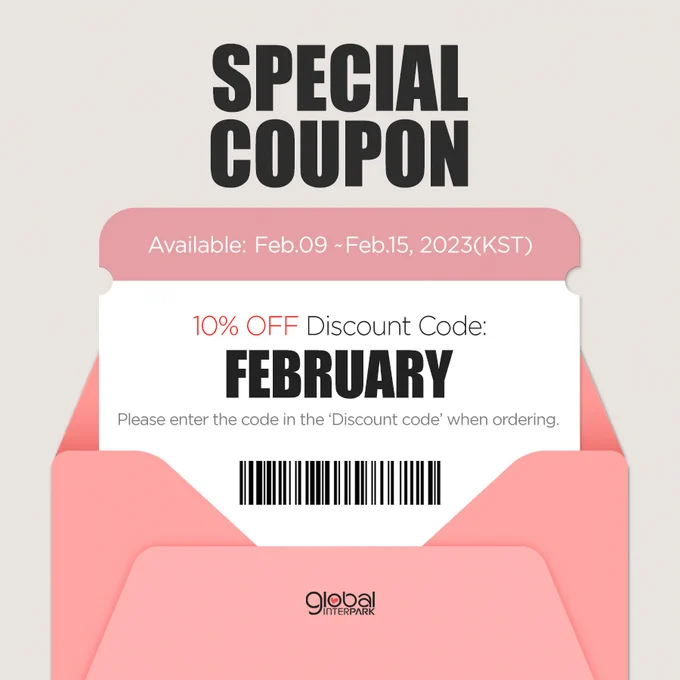 📣💝 Enjoy 10% off, for 7 days

💌 10% OFF Code: FEBRUARY
💌 Available: Feb.9 ~ Feb.15, 2023 (KST)