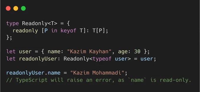 TypeScript mapped type