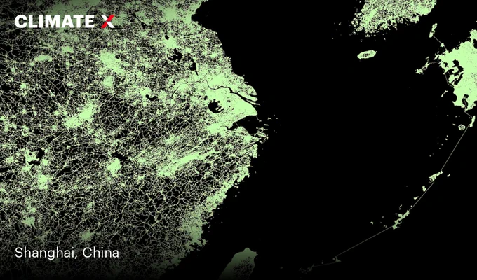 All the roads in Shanghai, China