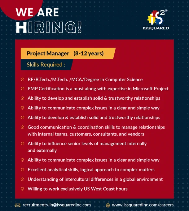 Project Manager Job