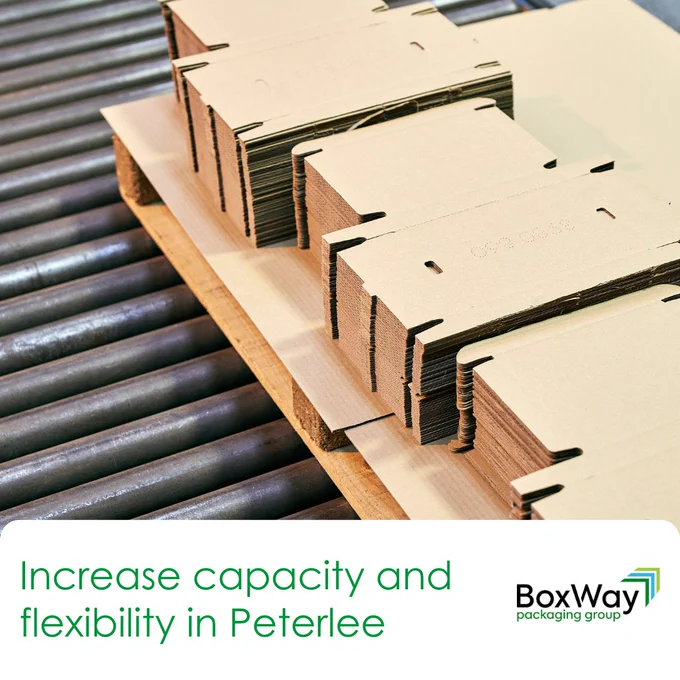To support our customers we intend increasing capacity and flexibility in Peterlee in 2023 with the addition of new die cutting and gluing machinery. 

