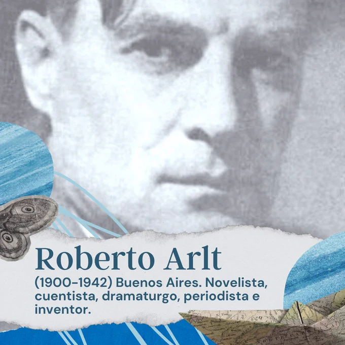 #DiccionarioDeAutoresArgentinos, bit.ly/diccionario-autores-argentinos, iniciativa de @pen_arg, con apoyo de Mecenazgo de la Ciudad de Buenos Aires @DataCultura y Banco Galicia @BancoGalicia recuerda a #RobertoArlt (1900-1942). bit.ly/autores-arlt