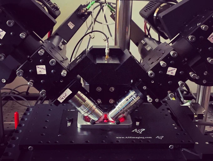 The ASI ct-dSPIM lightsheet microscope at the UNC Neuroscience Microscopy Core.
