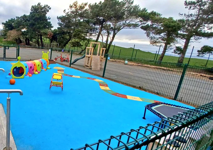 Outdoor play space at school