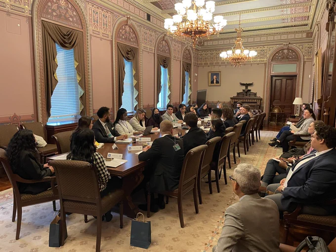 Meeting with young leaders from National Millennial and Gen Z Community visiting DC from 21 states & Guam