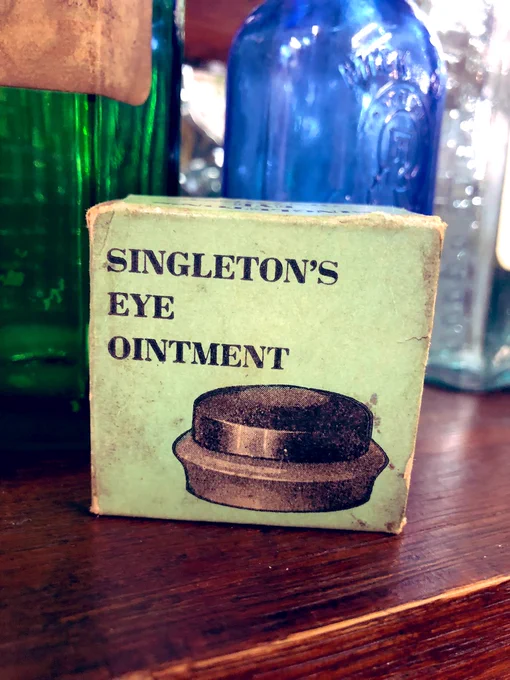 A box for Singleton’s Eye Ointment