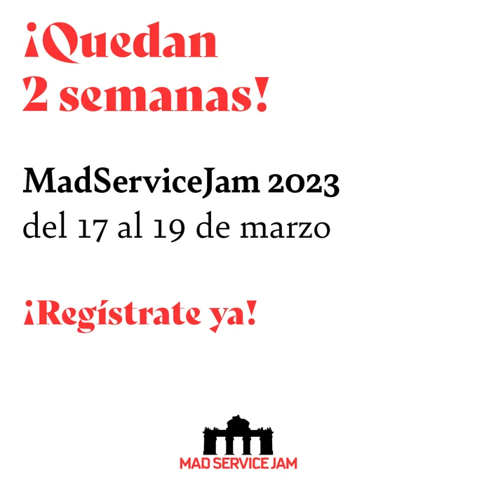 Consigue ya tu entrada, que quedan apenas poco más de 2 semanas para la Jam