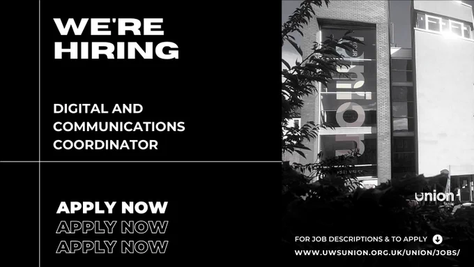 Advert for Digital and Communications Coordinator.