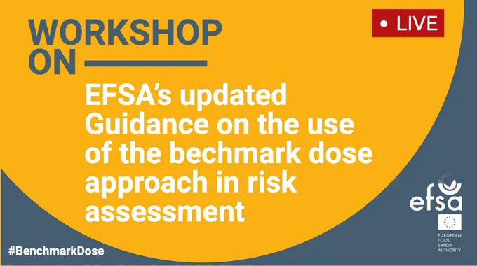 Live now - Workshop on EFSA’s updated Guidance on the use of the benchmark dose approach in risk assessment. Watch the live stream