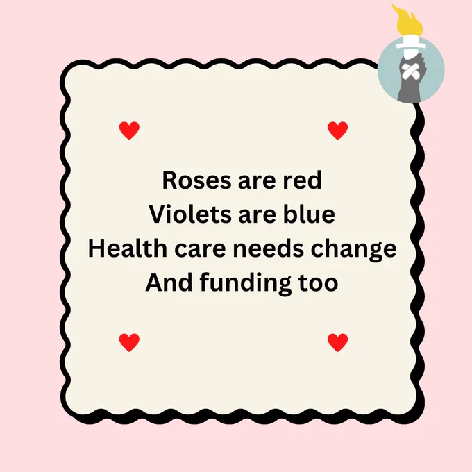 Roses are red
Violets are blue
Health care needs change
And funding too
