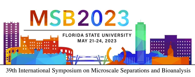 MSB 2023 logo:  Rainbow color scheme, Tallahassee cityscape.  Florida State University, May 21-24, 2023.