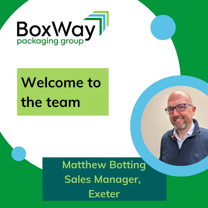 We are pleased to announce that Matthew Botting has joined us as Sales Manager, Exeter.



Matthew will be responsible for supporting our local and national customers to enhance their products by having the best possible packaging and service. He first joined the corrugated world following an interview with a fantastic salesman who captured his imagination with print and constructional design. He is still driven to this day (now 25 years later!) by design, print and the environmental credentials of paper based packaging.

Welcome to the team Matthew!


