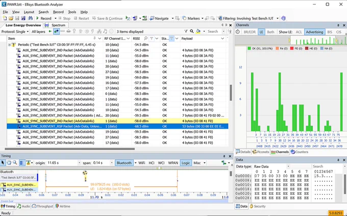 Ellisys Delivers Immediate Protocol Test Support for Bluetooth 5.4 Update
Read More https://audioxpress.com/news/ellisys-delivers-immediate-protocol-test-support-for-bluetooth-5-4-update

Ellisys, the provider of test and analysis solutions for Bluetooth, Wi-Fi, Universal Serial Bus (USB), and other wired and wireless communications technologies, announced the availability of qualification testing and protocol analyzer features supporting the latest version 5.4 of the Bluetooth Core Specification. According to the Arizona-based company, its Ellisys Bluetooth Qualifier is ready for the updated testing requirements.
#certification #protocolanalyzer #qualification 
Packetcraft, Inc. Ellisys 