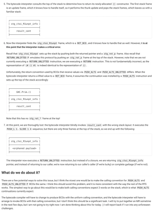 Screenshot of the linked comment, much too long for Twitter alt text.