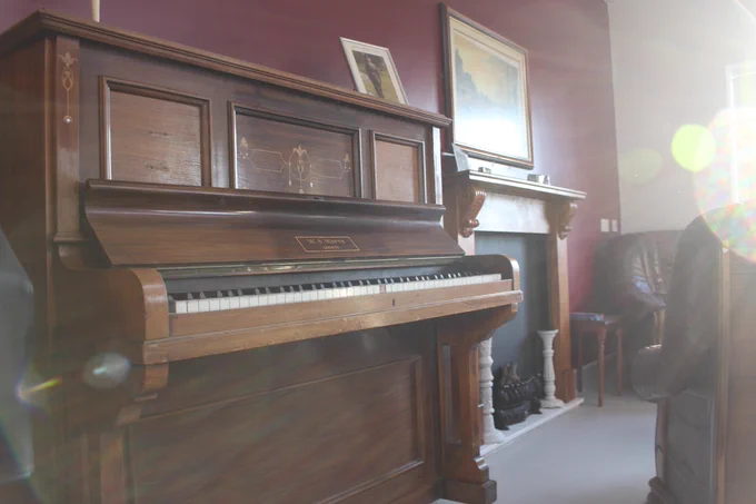 A piano in the memory lane room