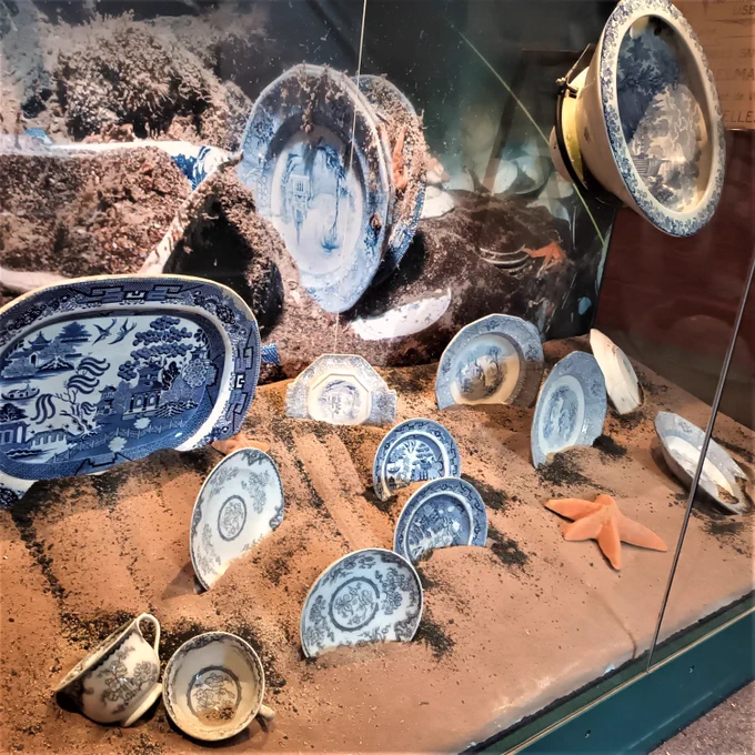 Photo of ceramic items from a shipwreck. Staffordshire Ceramics salvaged from a ship that sank nearly 170 years ago are set to go on display at Gladstone Pottery Museum, from 22-26 February.

Featuring locally made pottery recovered from the shipwreck of the Josephine Willis, which sank off the Kent coast in 1856.

Don’t miss the chance to explore this fascinating story and learn about the items that were saved from the depths of the sea.