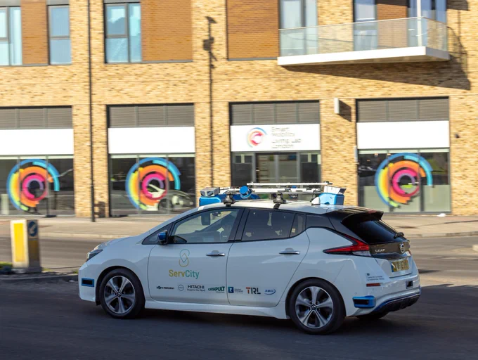 ServCity CAV on the streets of London
