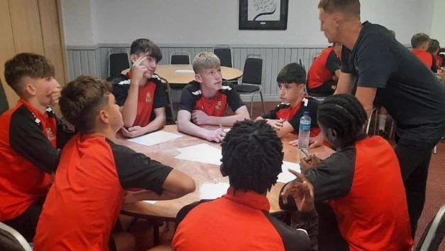 A Switch the Play Foundation masterclass with young athletes.