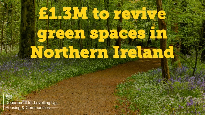 £1.3M to revive green spaces in Northern Ireland 