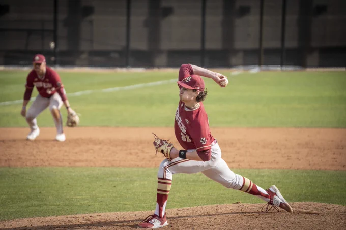 Chris Flynn pitches at Pepperdine.