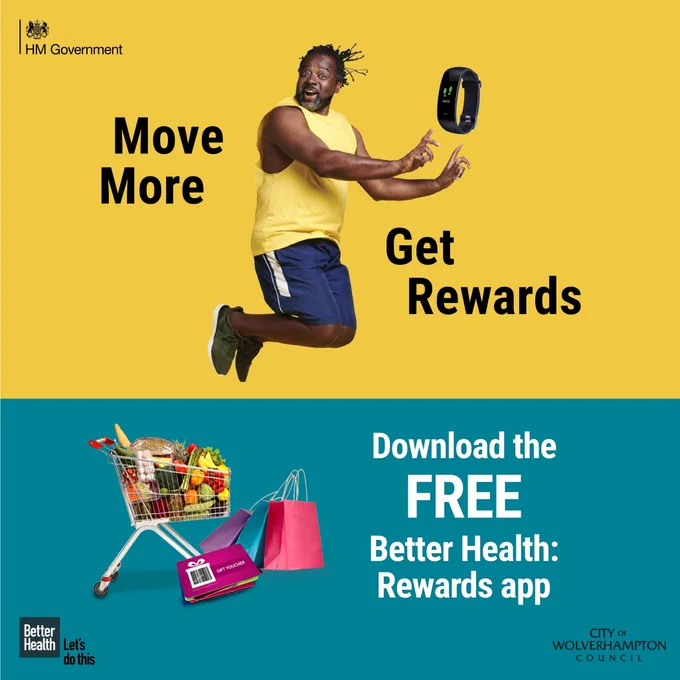 A graphic for the Better Health: Rewards campaign