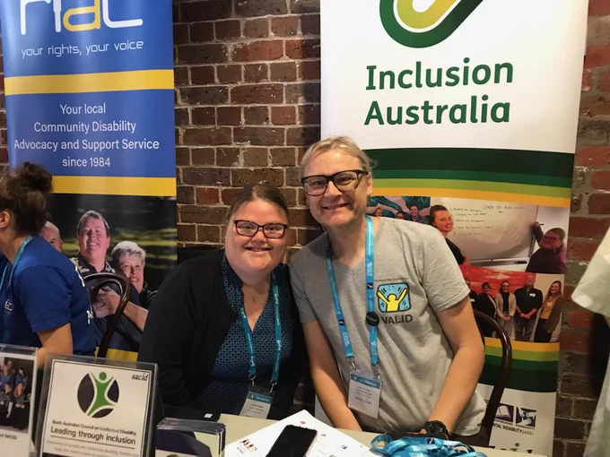Inclusion Australia team desk at Having a Say