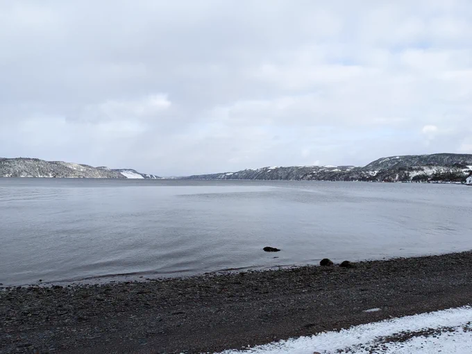 Looking down Smith Sound from Middle Lance Cove.