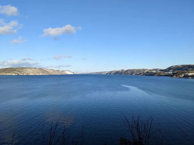 Looking down Smith Sound.
