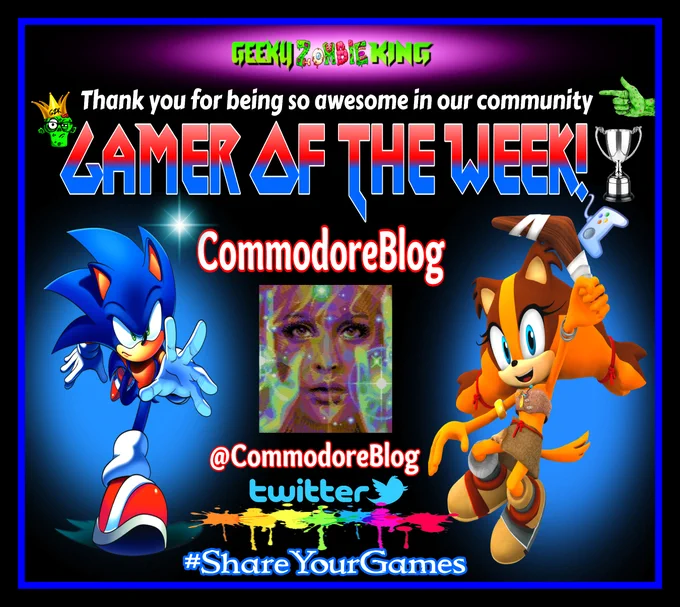 #GamerOfTheWeek goes out to @CommodoreBlog Congrats! 
A gamer in our community that loves retro games and Classic PC games like the Commodore 64 & Amiga and other PC retro systems! Be sure to stop by and check it out and give a awesome follow while you're there!
#ShareYourGames