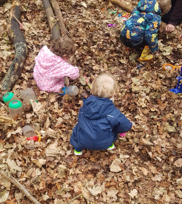Children playing in leaves (c) Mandi Rankine