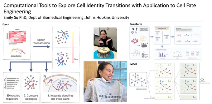 Emily Su's PhD thesis defense Computational Tools to Explore Cell Identity Transitions with Application to Cell Fate Engineering