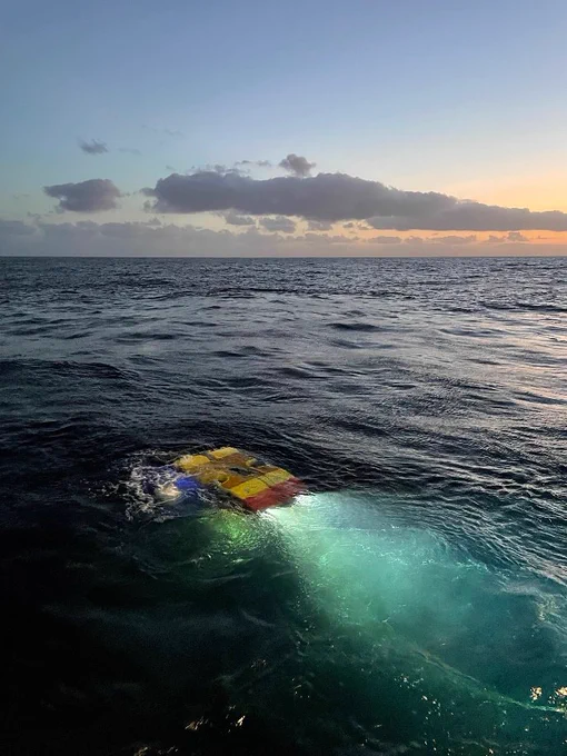 Isis ROV in the water