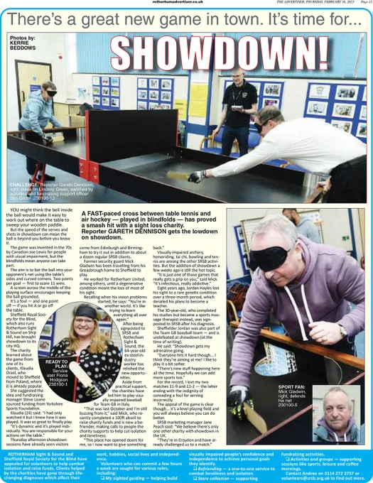 The article goes on to discuss the game and has comments and photographs from a few of our clients who have been playing it. (The story isn't online at the moment, but we will share it if it goes on so that you can read the whole story). Image is a picture of the article with photos of people playing the game