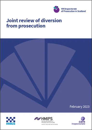 Image of the front cover of Joint Review of Diversion from Prosecution report
