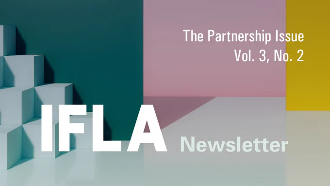Title: The Partnerships Issue Volume 3 Number 2 against a pastel coloured background
