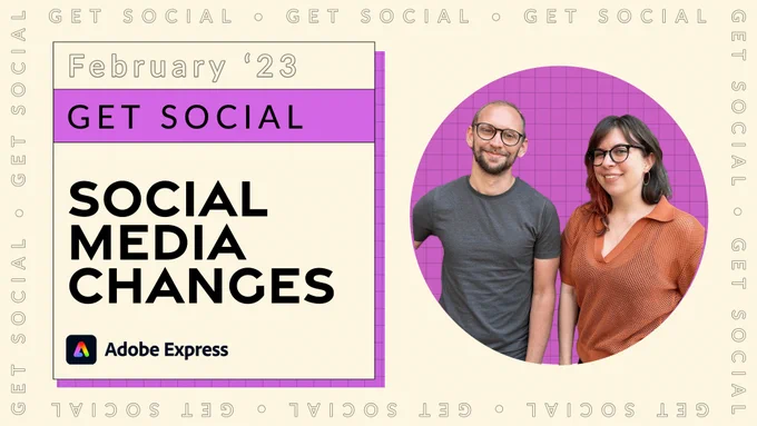 A promo graphic for the livestream with Andy Lambert and Jordan Dené Ellis on social media changes