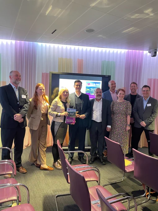 Panel members and launch team for the West Yorkshire Combined Authority and Innovate UK Action Plan in Leeds on 21st February 2023