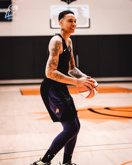 Brittney Griner shooting in the gym.