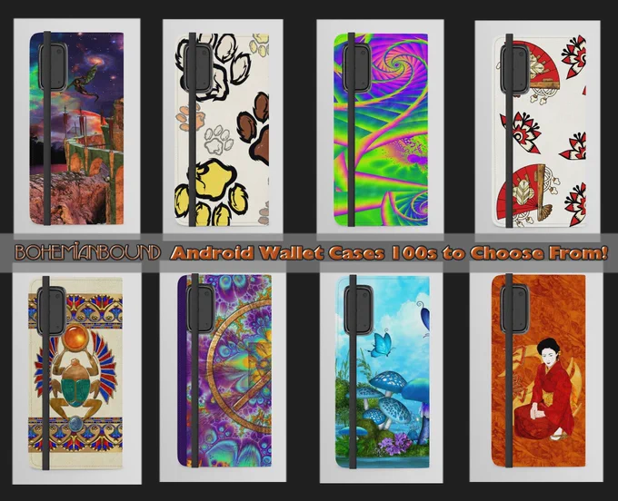 Beautiful Android Wallet Cases by Bohemian Bound at Society6! Fractal, World & Folk Art, Native American, Nature, Mixed Media and MORE! #androidcases #androidwallets #androidaccessories https://society6.com/bohemianbound/android-wallet-cases