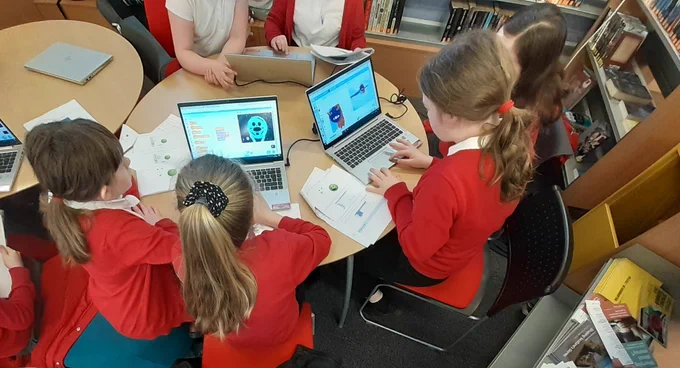 Children coding