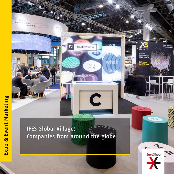 Image of the IFES Global Village at EuroShop. Copyright: Messe Düsseldorf/Andreas Wiese