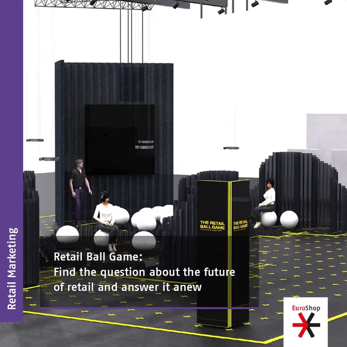 Animation of the Retail Ball Game at EuroShop 2023. Copyright: Retail Ball Game
