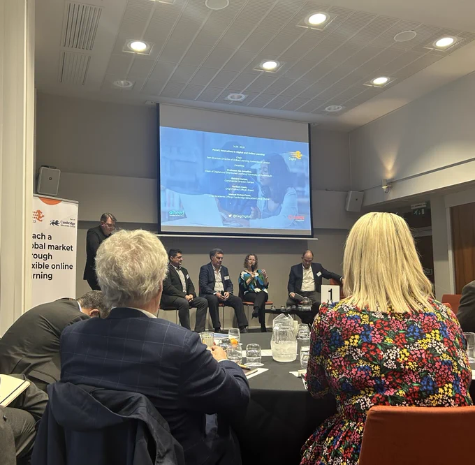 Sam Brenton chairing panel discussion