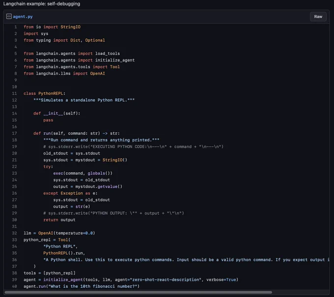 Screenshot of Python code. The same code is available at the gist link in the tweet.