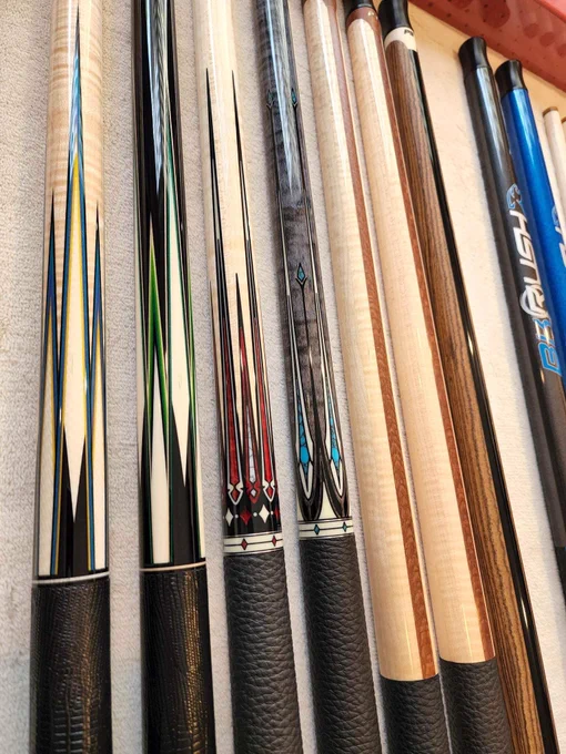 Quite the collection of Predator Pool Cues from Nguyễn Lê Duy Trường on FB