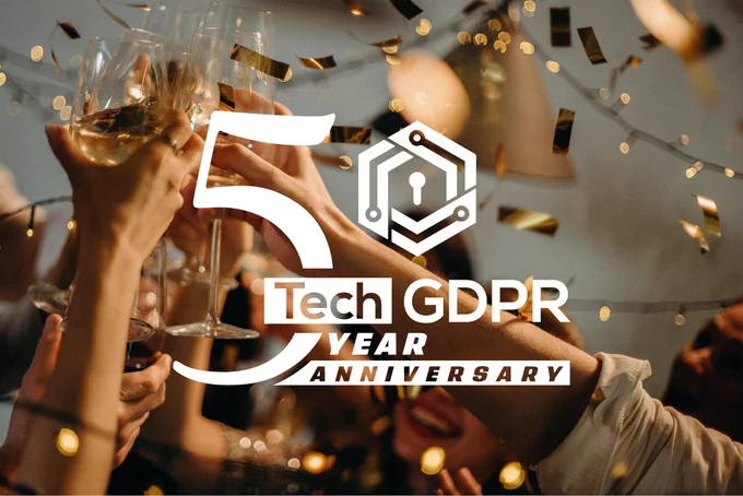 TechGDPR 5 year anniversary logo