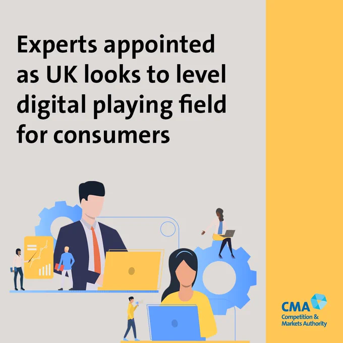 Experts appointed  as UK looks to level digital playing field  for consumers