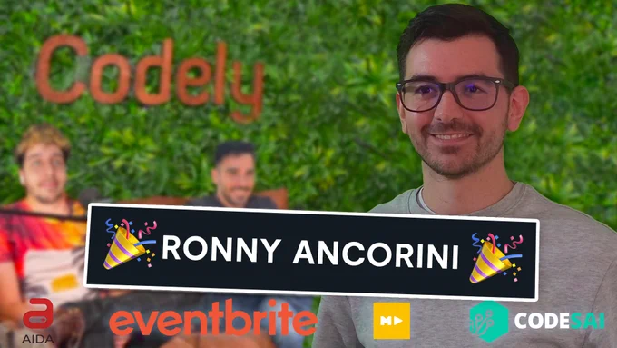 Miniatura del vídeo. Ronny en primer plano con Rafa y Javi detrás sentados.
